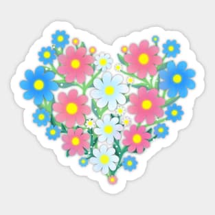 Trans Flowers Sticker